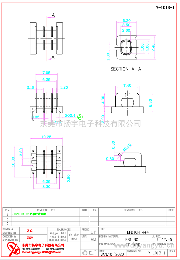 Y-1013-1 EFD10H 4+4 