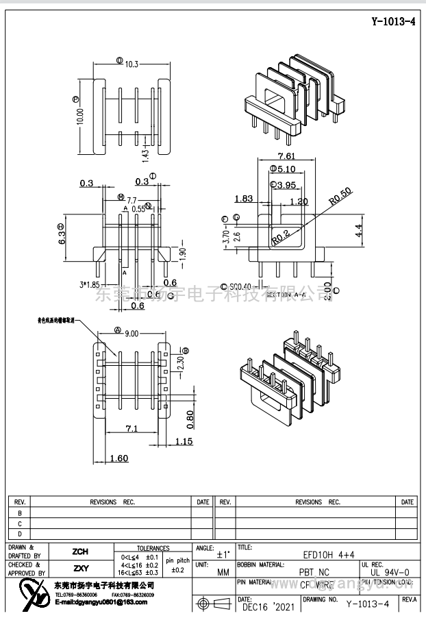 Y-1013-4 EFD10H 4+4 